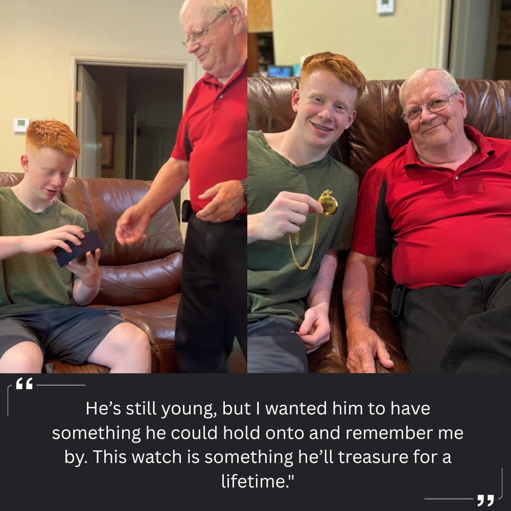 HeritageTick – Grandpa to Grandson Pocket Watch Gift