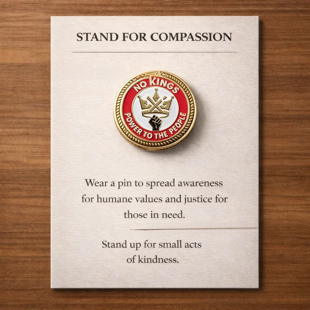 LumeIce – Compassion Crystal-Encrusted Lapel Pin