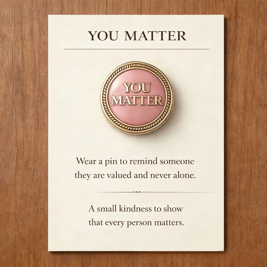LumeIce – Compassion Crystal-Encrusted Lapel Pin
