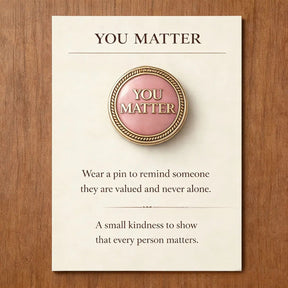 LumeIce – Compassion Crystal-Encrusted Lapel Pin