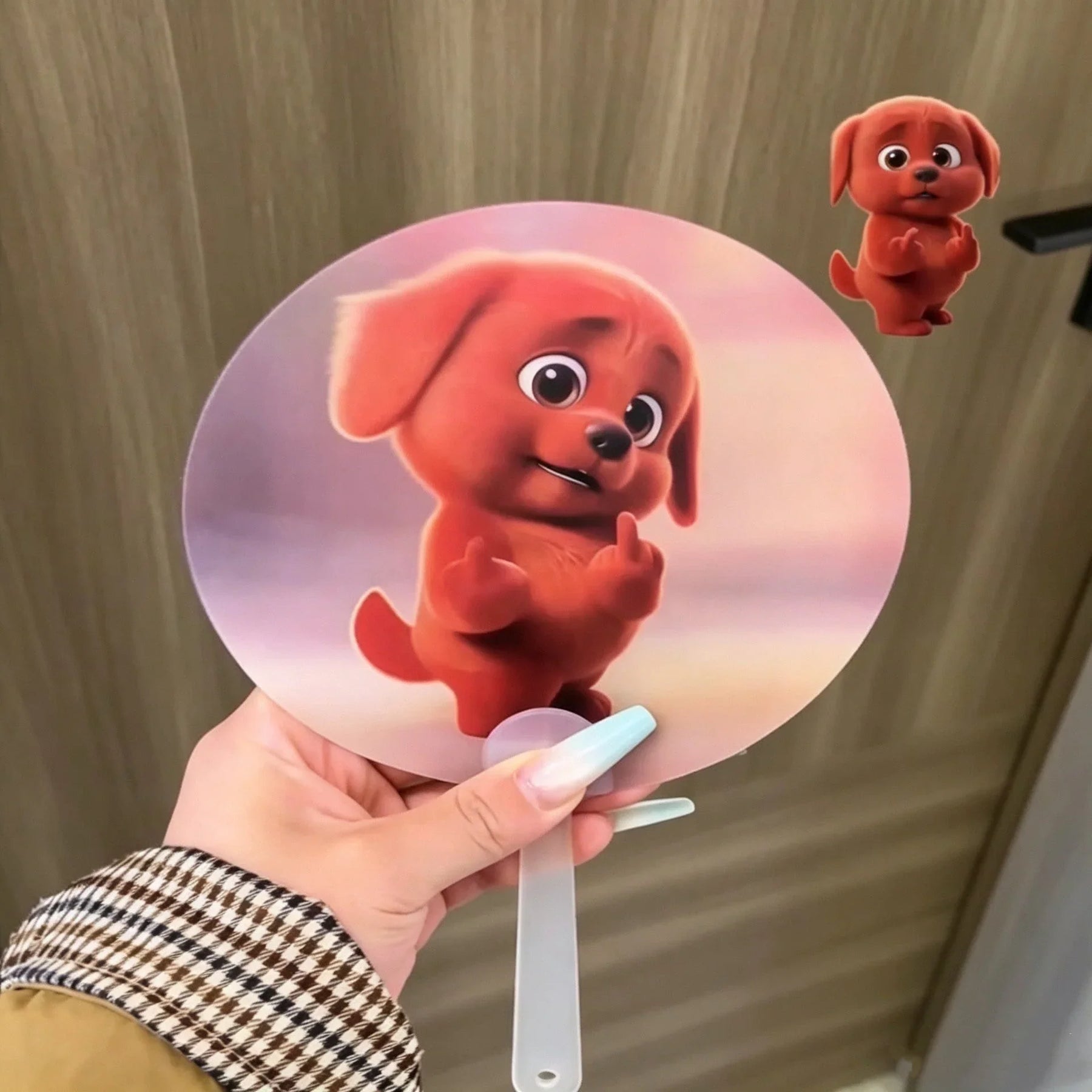 ChillFlip – Creative Dog Surprise Folding Hand Fan