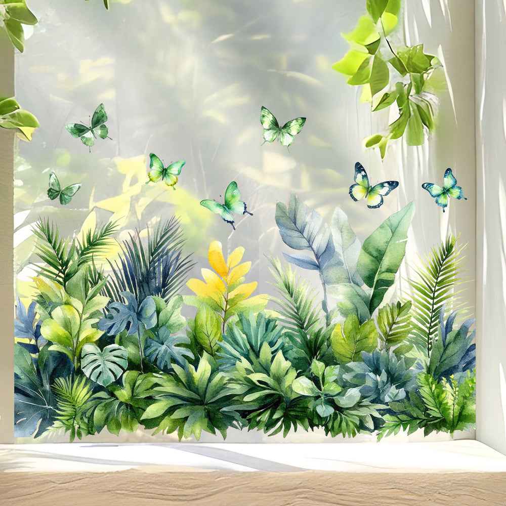 FloraGlow – Vibrant Flower Bouquet Window Sticker