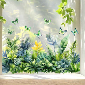 FloraGlow – Vibrant Flower Bouquet Window Sticker