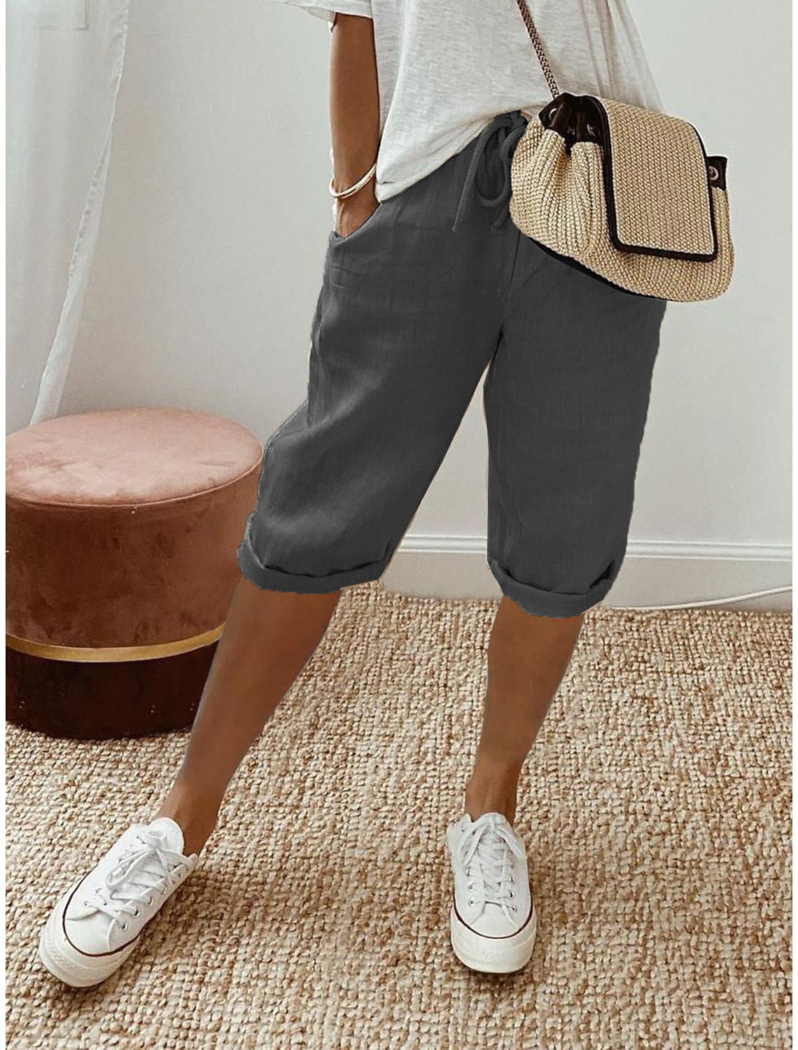 Florel – Breathable Drawstring Capris