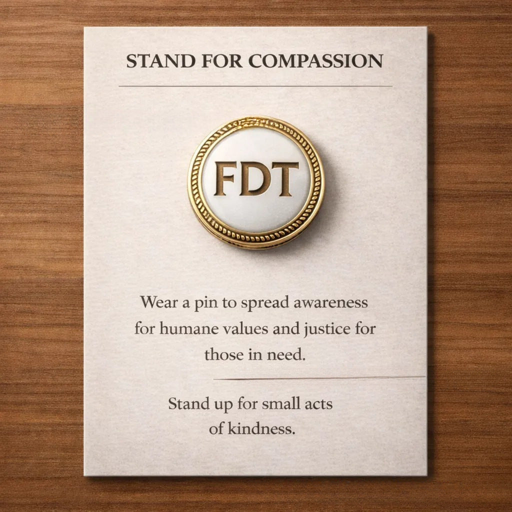 LumeIce – Compassion Crystal-Encrusted Lapel Pin