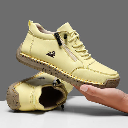 ComfortStride – Premium Orthopedic Leather Walking Shoes