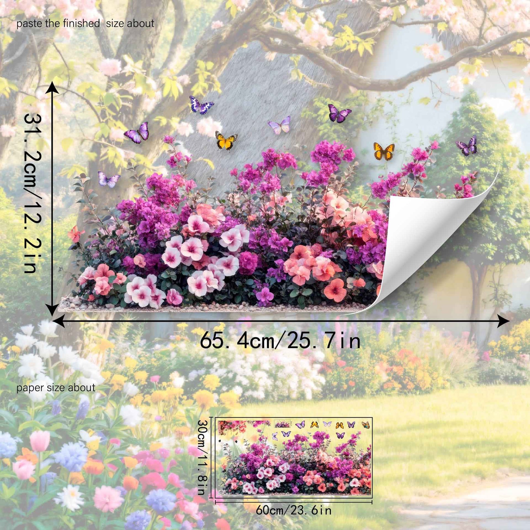 FloraGlow – Vibrant Flower Bouquet Window Sticker