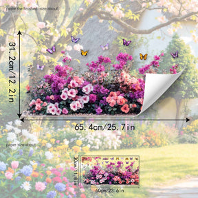 FloraGlow – Vibrant Flower Bouquet Window Sticker