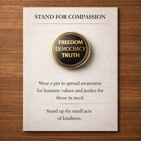 LumeIce – Compassion Crystal-Encrusted Lapel Pin