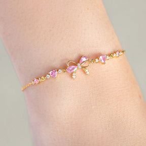 LuxeLoom – Bow Zirconia Bracelet Gift for Her