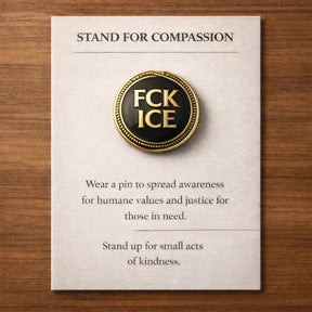 LumeIce – Compassion Crystal-Encrusted Lapel Pin