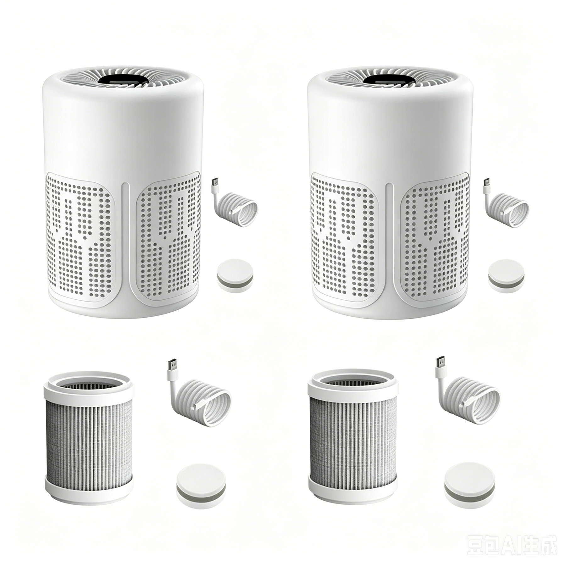 PureBreathe - Smart Air Purifier with Filter & Aromatherapy Tablets