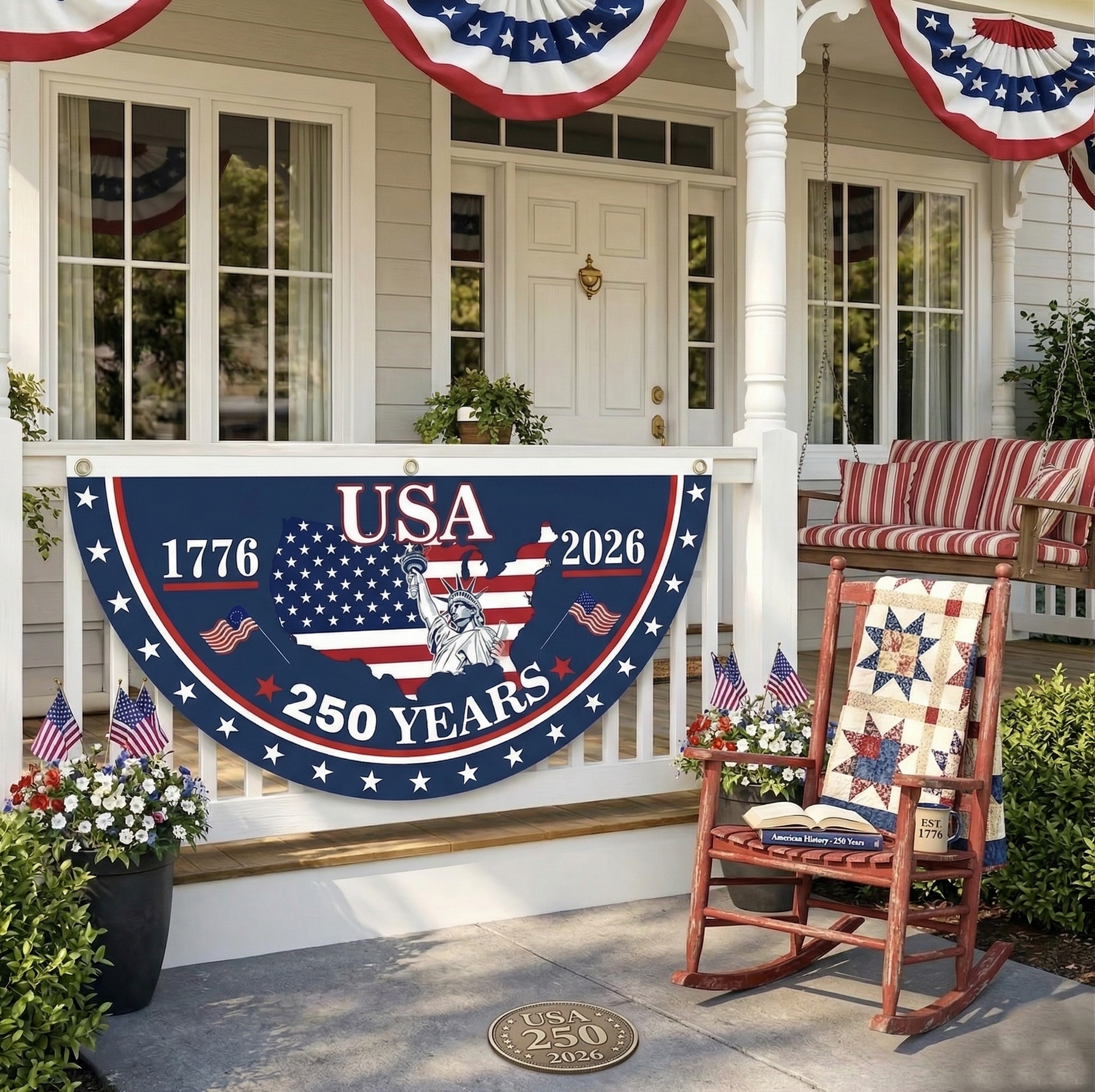 VeteranMade - USA 250 Years Commemorative Banner 🇺🇸