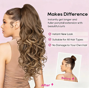 LunaLocks – Glamorous Wave Ponytail Extension