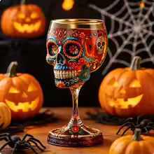 SkullElegance – Premium Decorative Art Glass Goblet