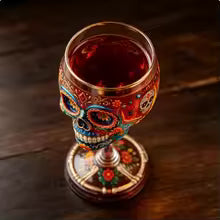 SkullElegance – Premium Decorative Art Glass Goblet