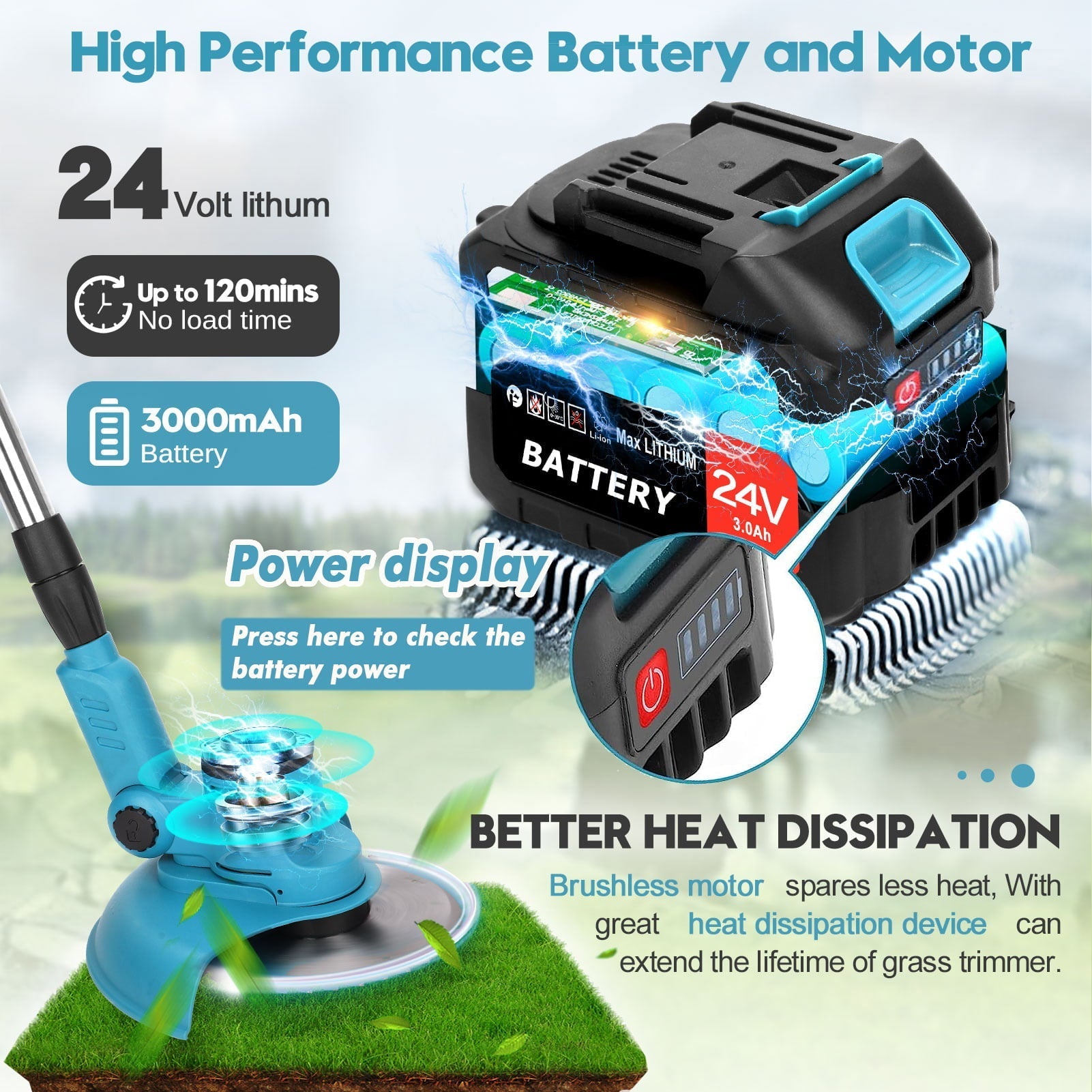 YardBlade - 3-in-1 Cordless Lawn Master