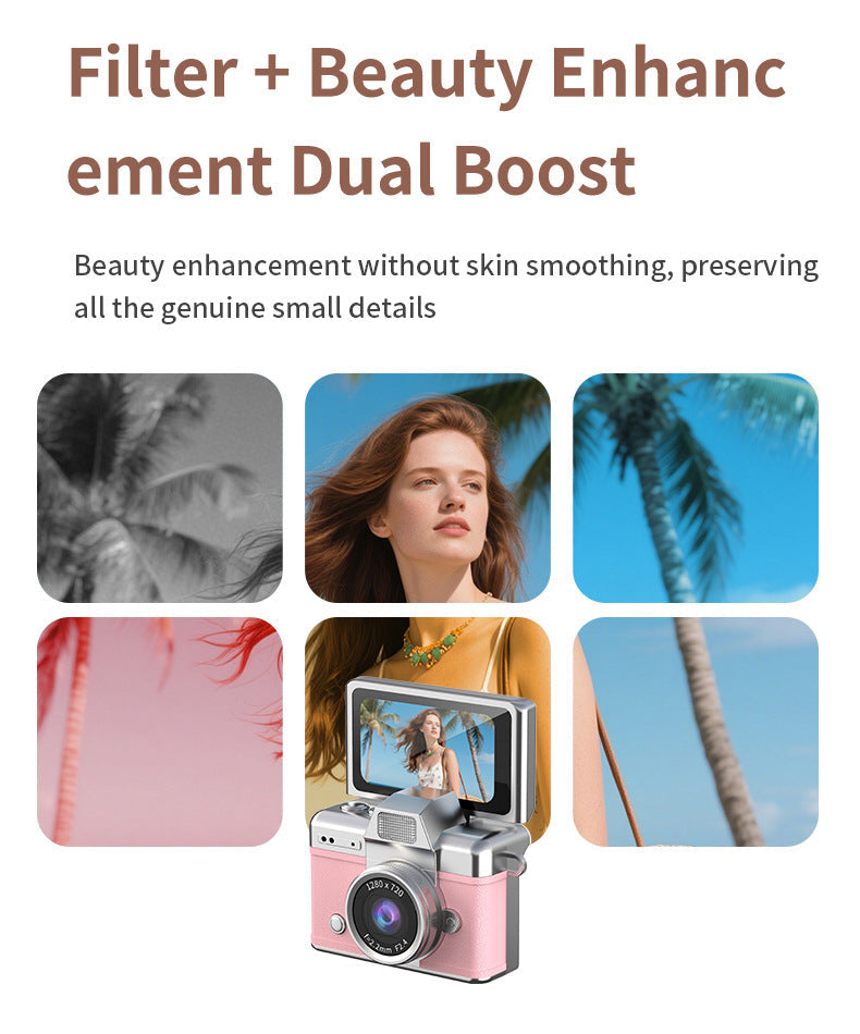 SnapVault – Mini Flip Screen Retro Camera