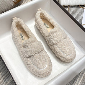 Arielle Plush Moccasins With Non-Slip Sole | Lupi