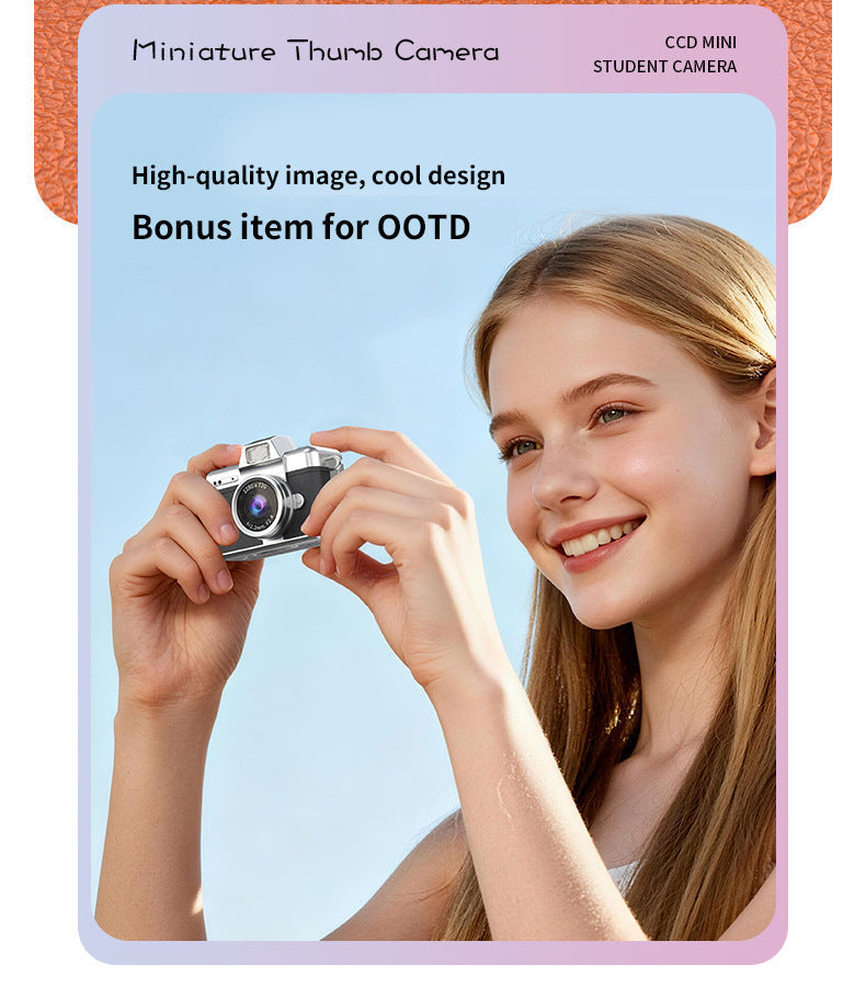 SnapVault – Mini Flip Screen Retro Camera