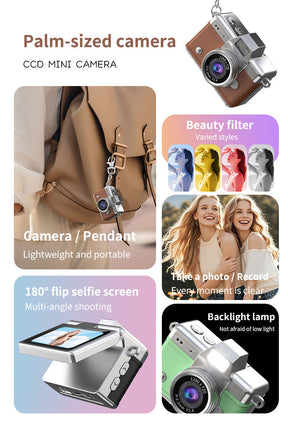 SnapVault – Mini Flip Screen Retro Camera