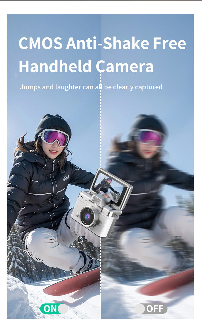 SnapVault – Mini Flip Screen Retro Camera