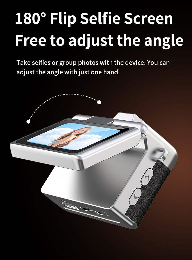 SnapVault – Mini Flip Screen Retro Camera