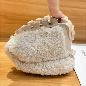 Arielle Plush Moccasins With Non-Slip Sole | Lupi