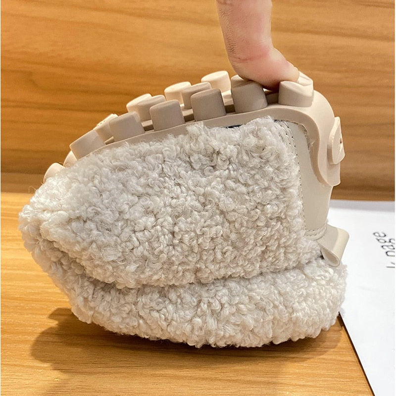 Arielle Plush Moccasins With Non-Slip Sole | Lupi