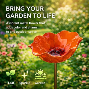 BloomForge – Handcrafted Metal Floral Garden Stake