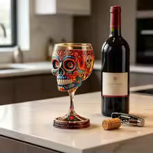 SkullElegance – Premium Decorative Art Glass Goblet