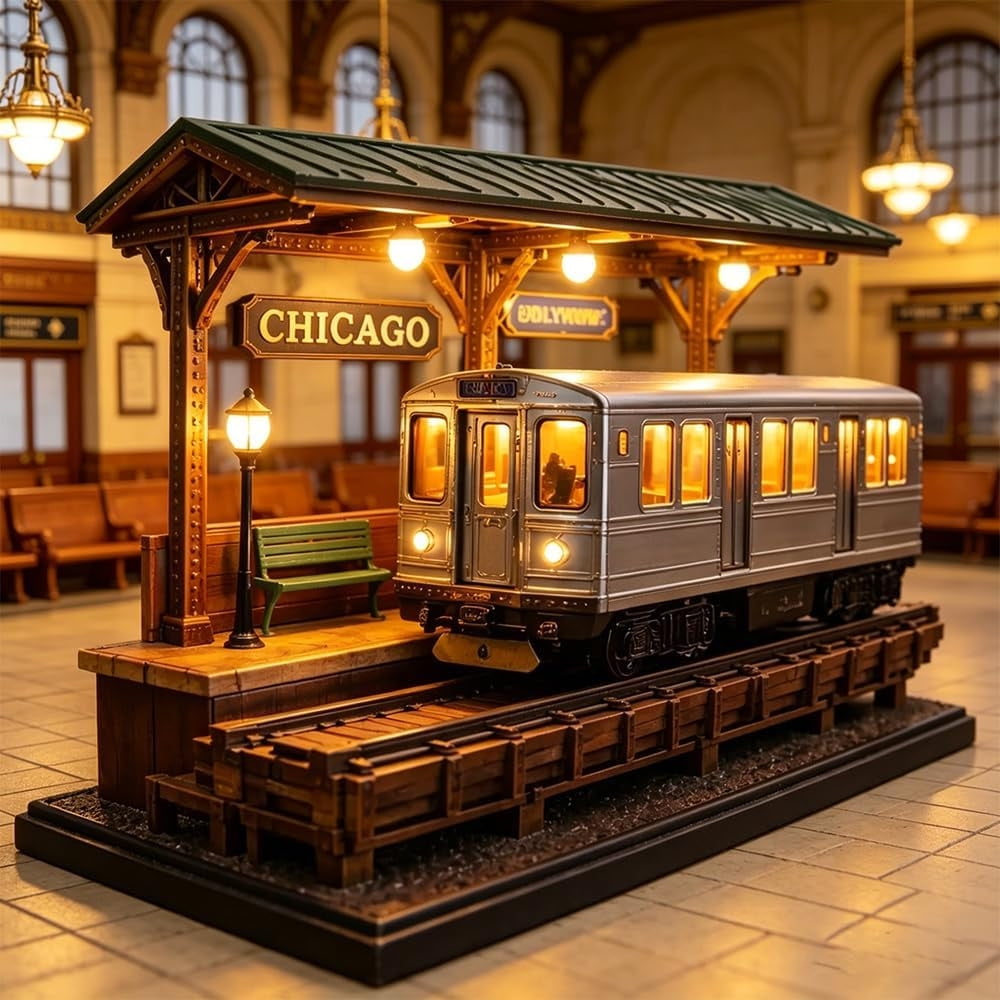 UrbanTrack Glow – Chicago Night Lamp
