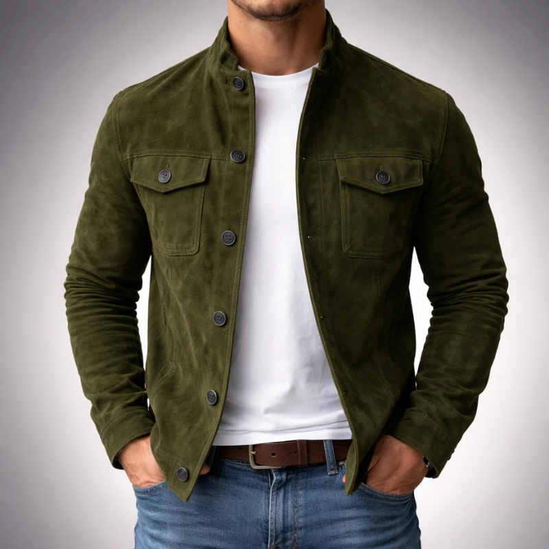 EliteSuede – Modern Men's Shirt Jacket
