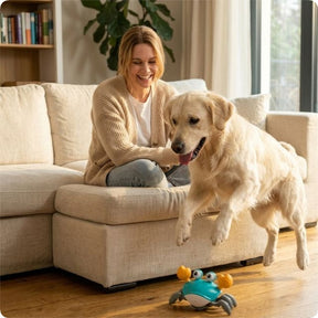 WagScuttle – Interactive Moving Crab Toy