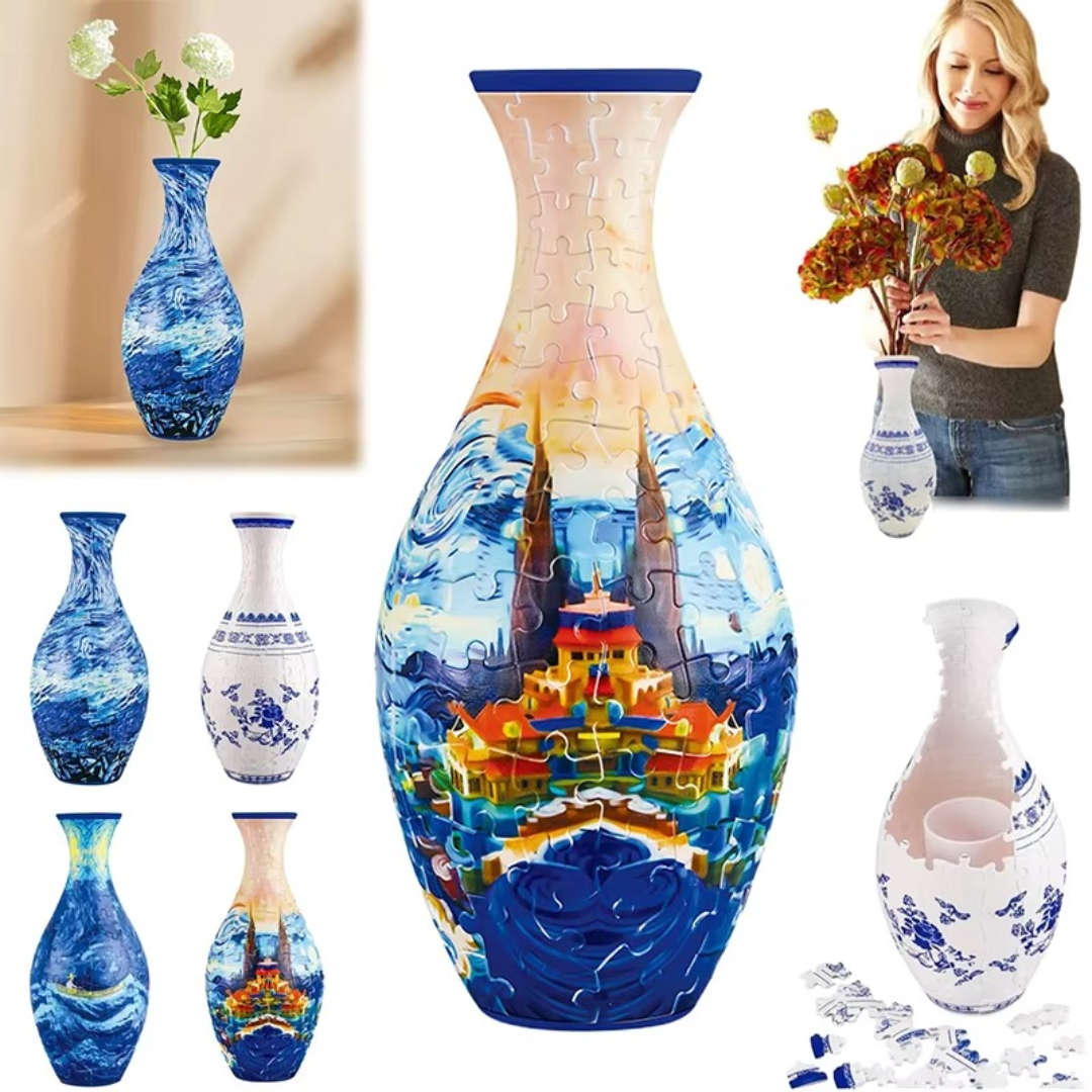 VaseCraft – Artistic 3D Puzzle Flower Holder