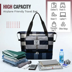 FlexCarry – Foldable Dry/Wet Separation Travel Fitness Bag
