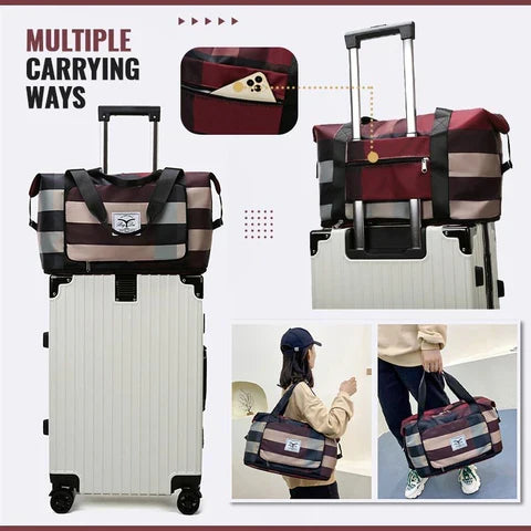 FlexCarry – Foldable Dry/Wet Separation Travel Fitness Bag