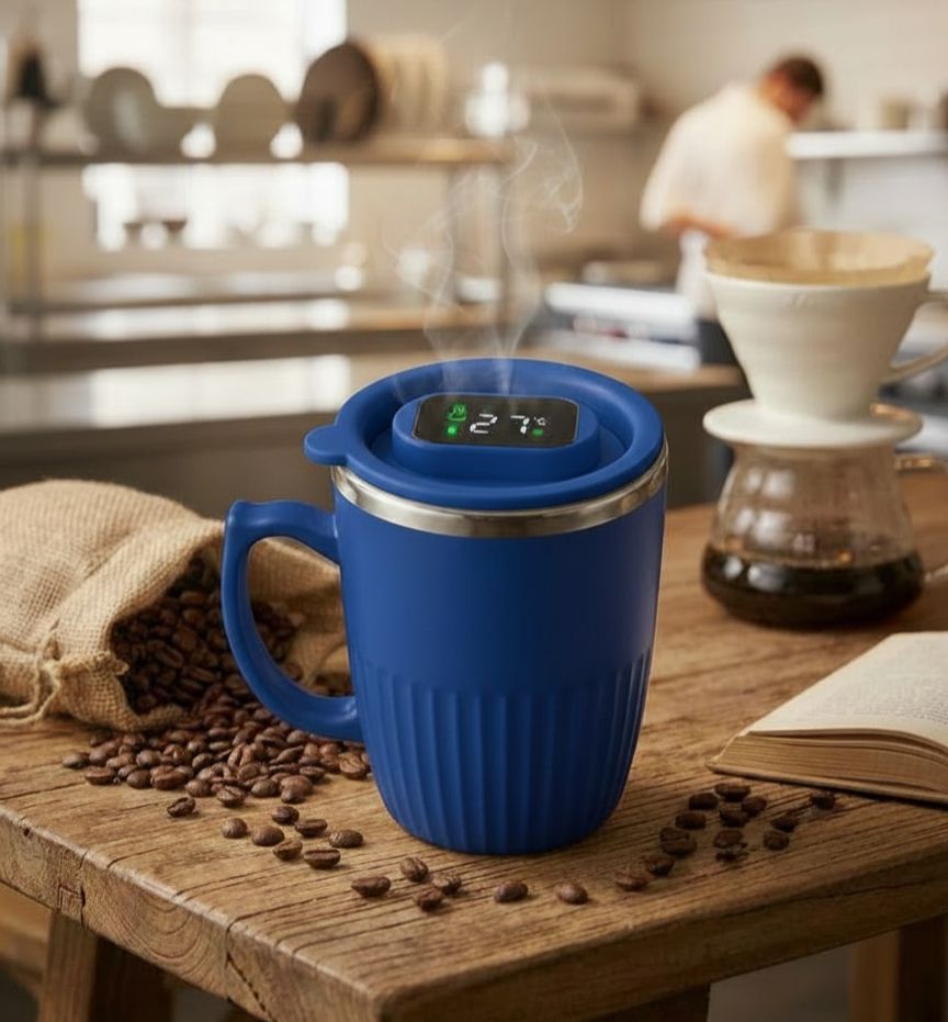 ThermoGlow – LED Temperature Display Mug