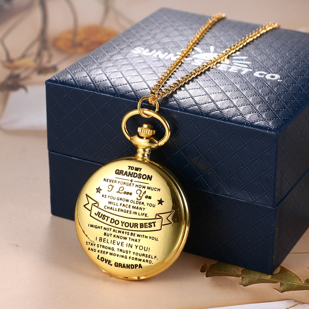 HeritageTick – Grandpa to Grandson Pocket Watch Gift