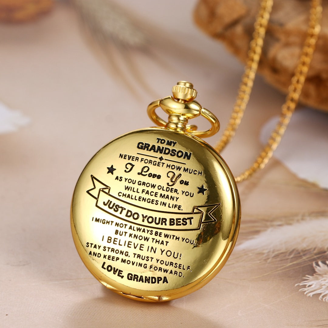 HeritageTick – Grandpa to Grandson Pocket Watch Gift