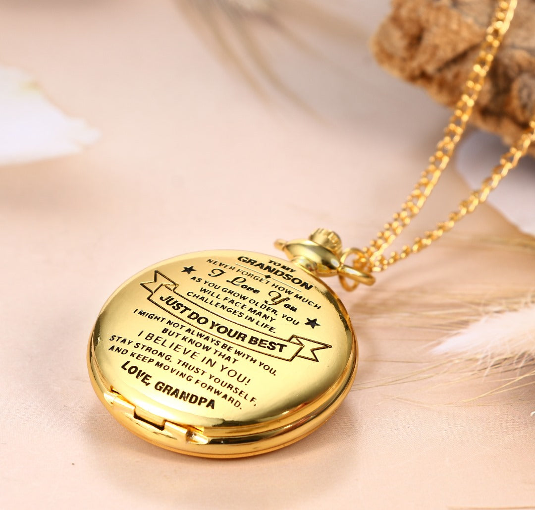 HeritageTick – Grandpa to Grandson Pocket Watch Gift