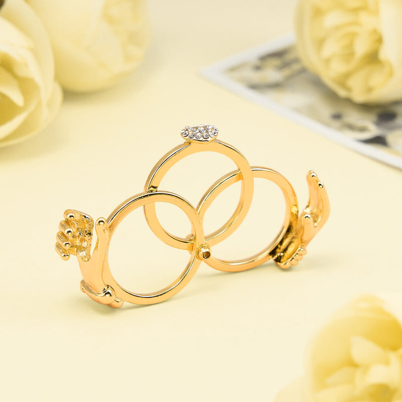 HeartLoom – Clasped Hands Heart Ring for Women