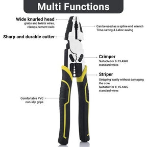 GripMaster – Heavy Duty Multi-Function Lineman Plier