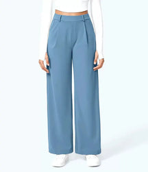 EleganceFit – High Waist Straight Casual Pants