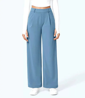EleganceFit – High Waist Straight Casual Pants