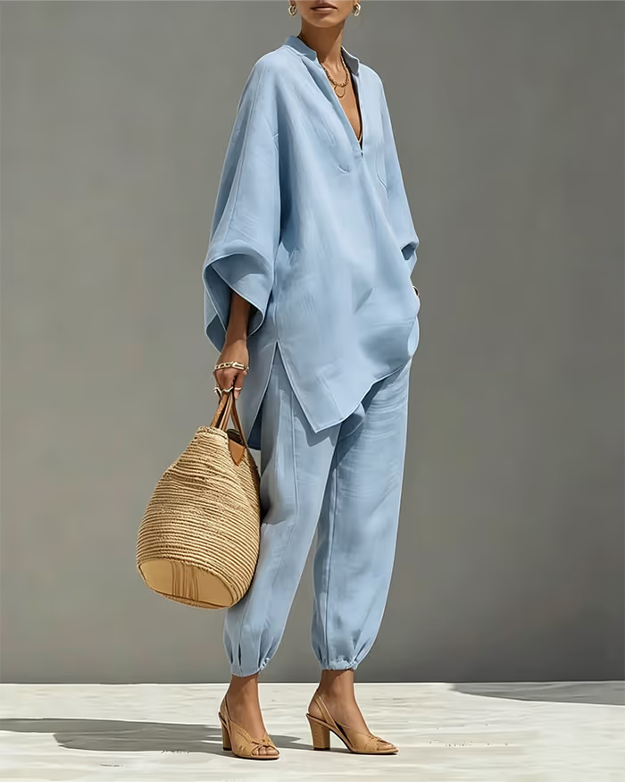 BelleVogue – Wide Leg Pants Set