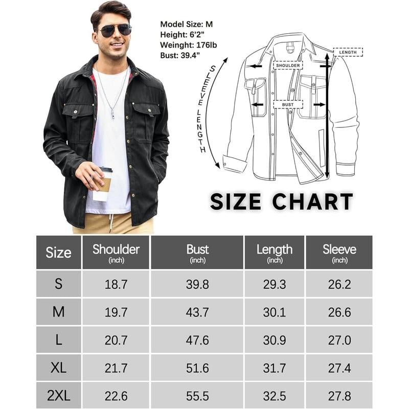VistaWork – Versatile Flannel-Lined Utility Shacket