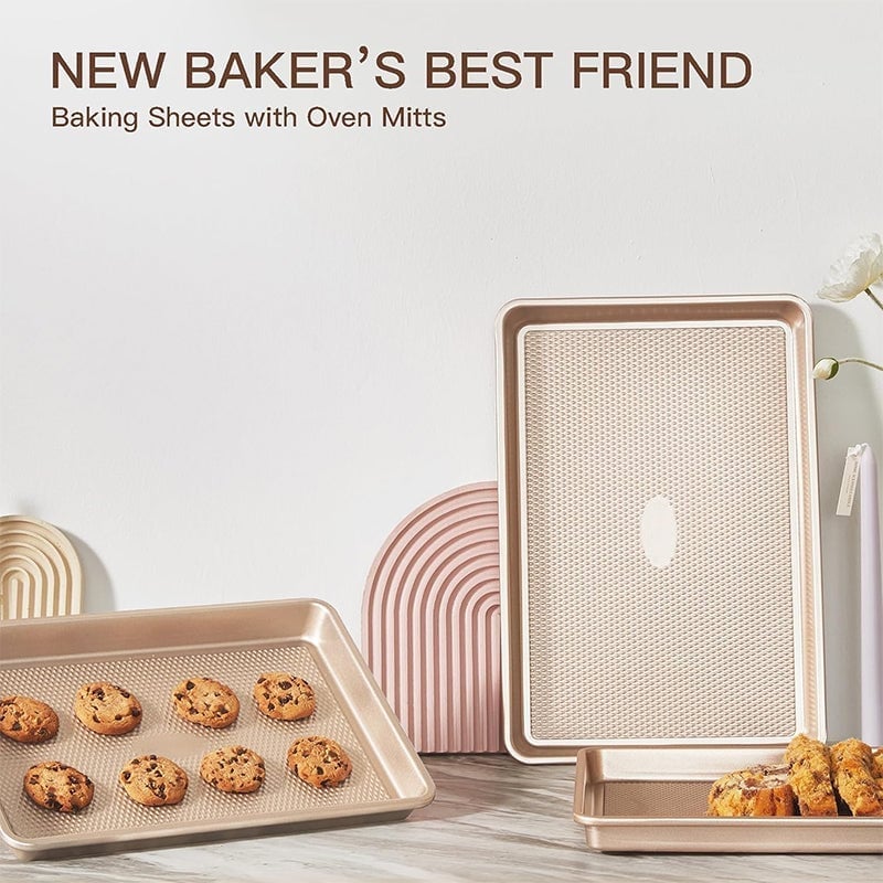 BakePro – Diamond Texture Oven Tray Set