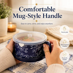 BloomBowl – Floral Handled Soup Mug