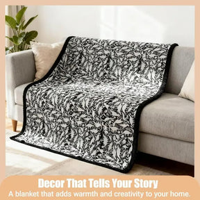 DoodleBlanket – 50×60 DIY Coloring Fleece Throw with 24 Marker Pens